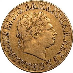 1819 Γεώργιος Γ' - Χρυσή Λίρα Αγγλίας