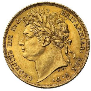 1823 Γεώργιος Δ' - Χρυσή Λίρα Αγγλίας