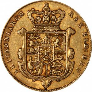 1825 Γεώργιος Δ' - Χρυσή Λίρα Αγγλίας